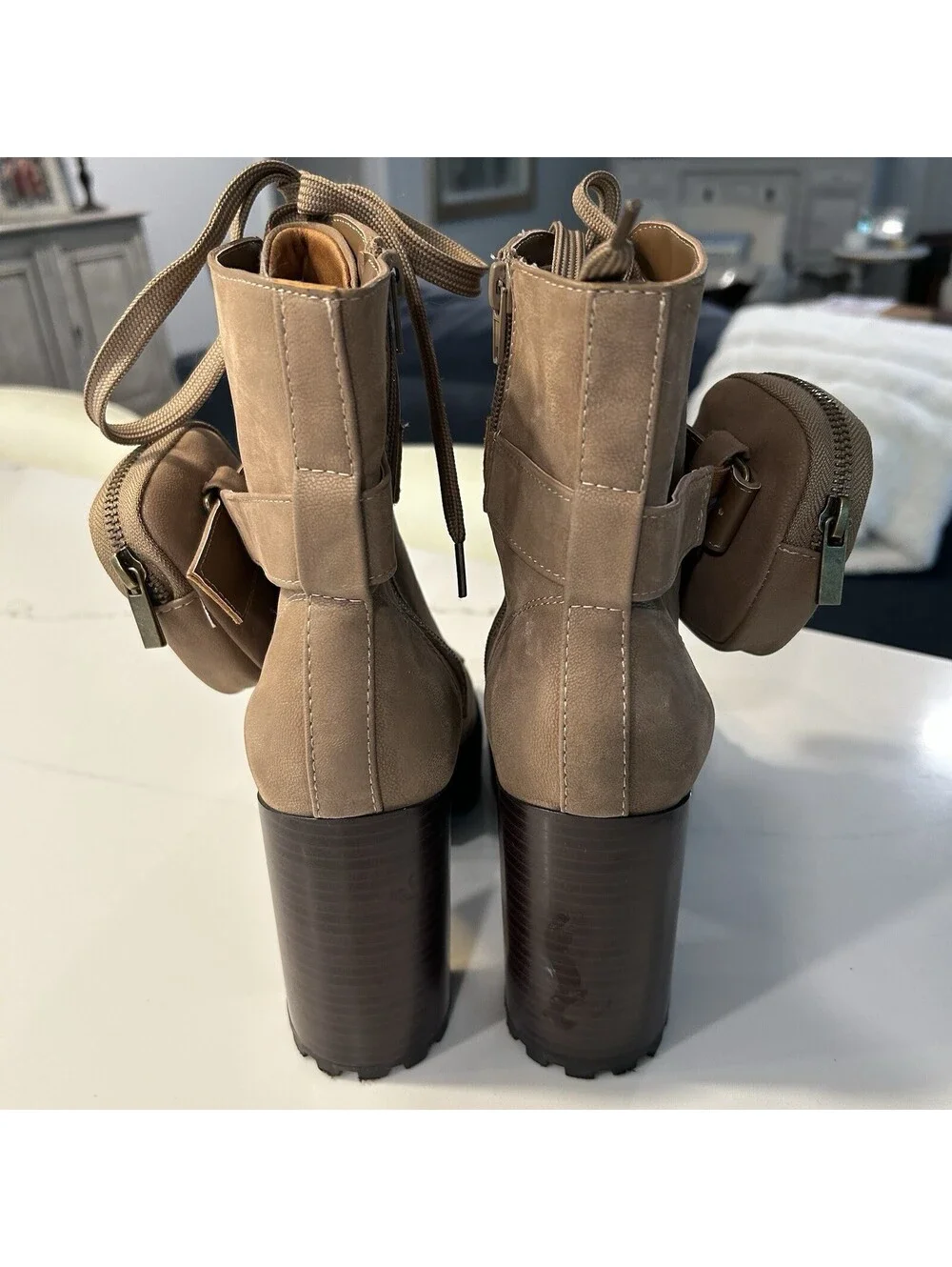 Women’s Bamboo Cargo Combat Boots 9